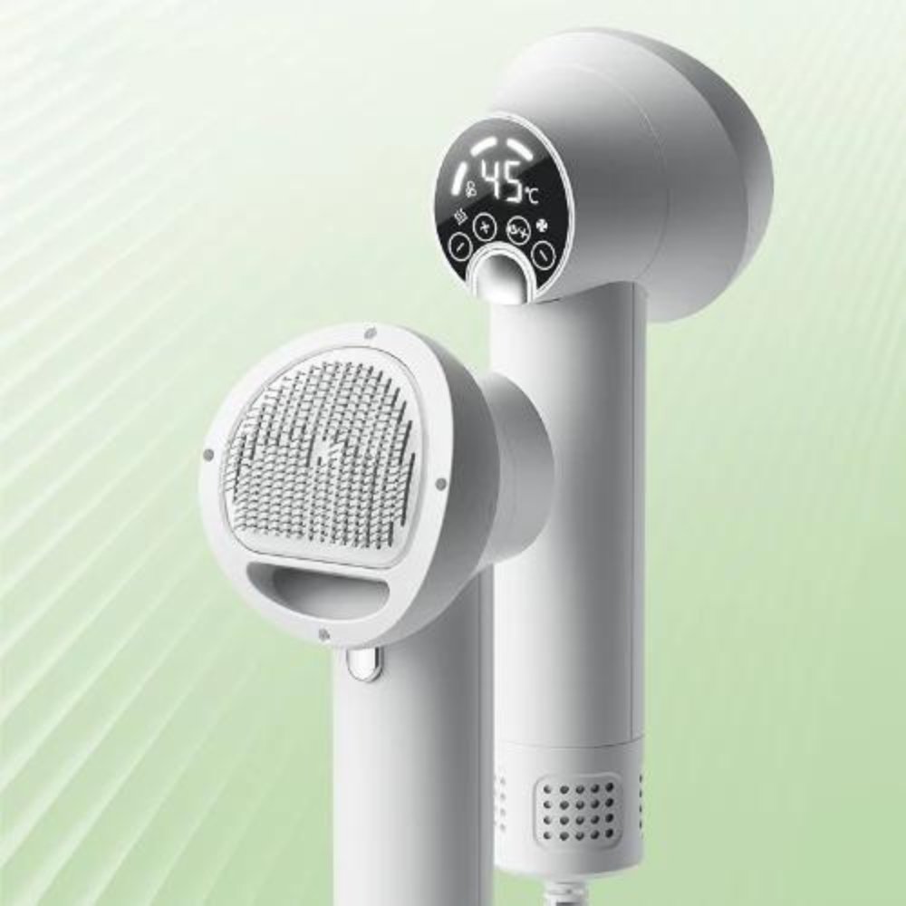 FluffDry 2-in-1 Hundetrockner und Bürste für einfaches Pflegen und Trocknen zu Hause im Alltag | Lersk