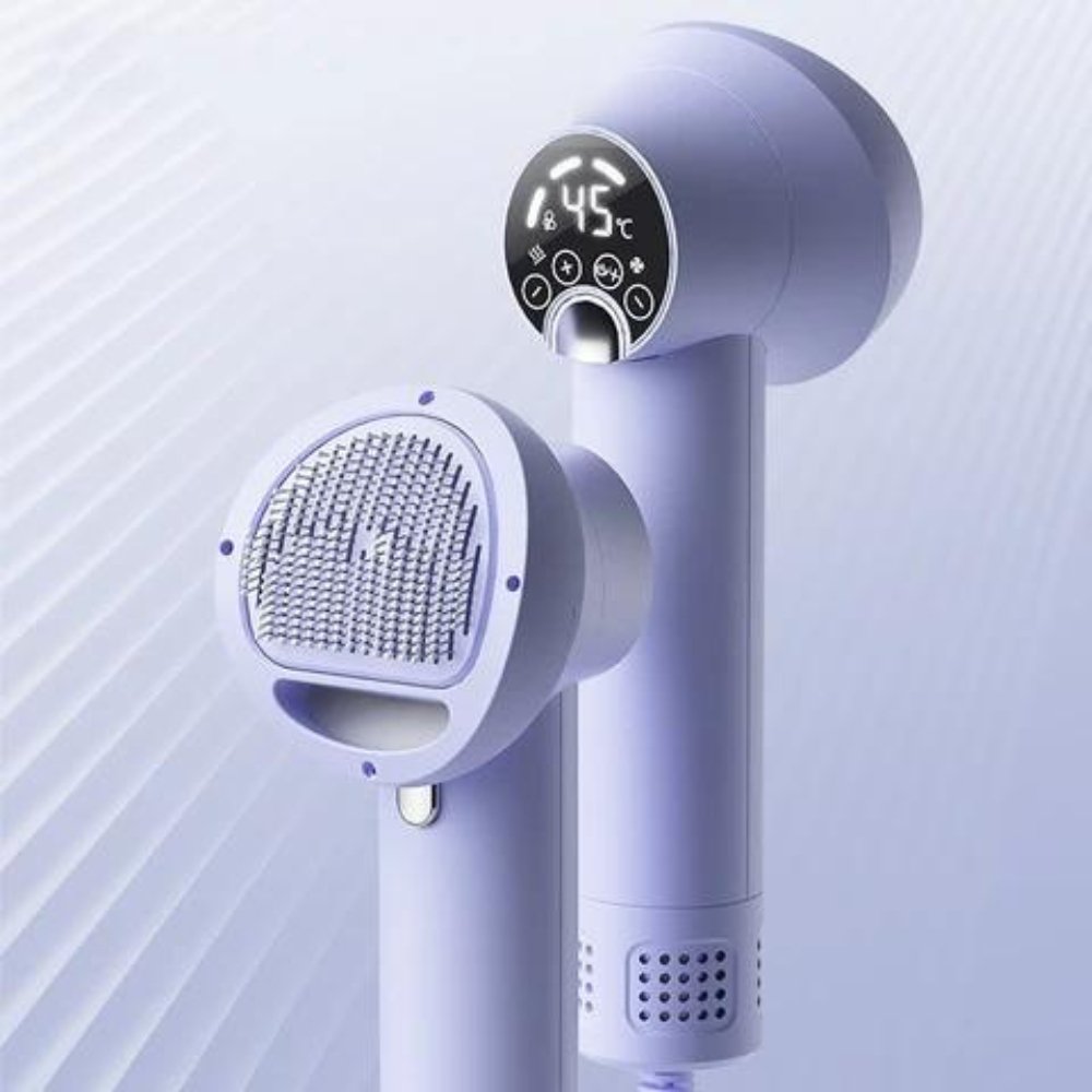 FluffDry 2-in-1 Hundetrockner und Bürste für einfaches Pflegen und Trocknen zu Hause im Alltag | Lersk