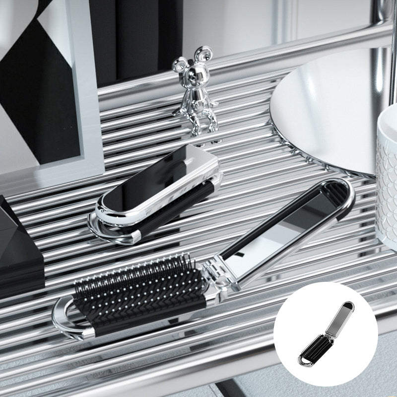 MirrorFlex Spazzola per Capelli da Viaggio Specchio Pieghevole e Compatta Pratica per Styling in Movimento | Lersk
