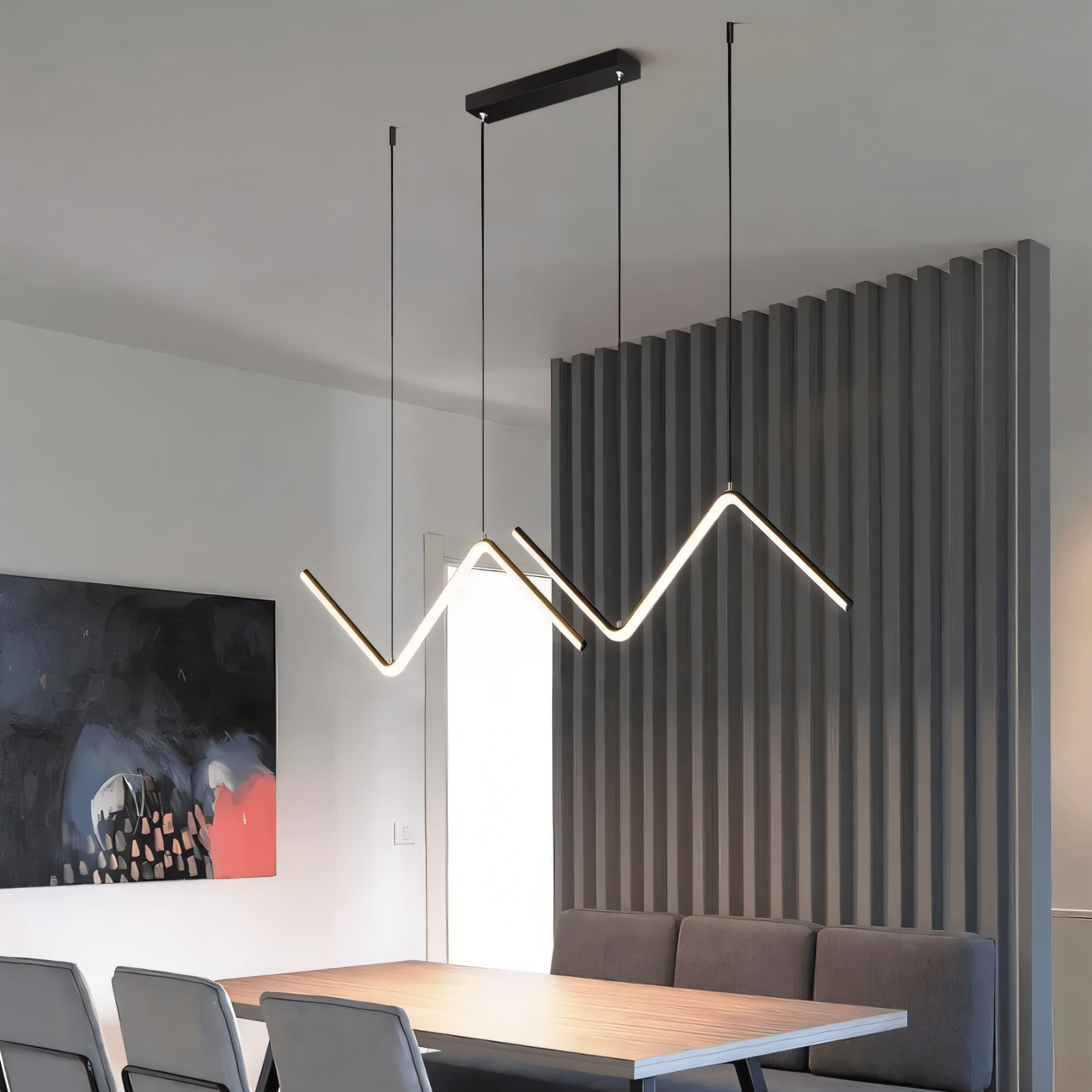 Solenne | Geometric Triangle Chandelier | Lersk