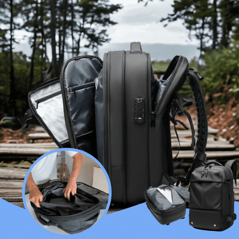 TerraVoyage 60L Udvidelig Rygsæk med Våd- og Tørt Opbevaring | Lersk