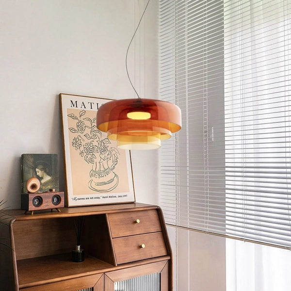 Lampa wisząca FjordLumen ze szkła Norweskie oświetlenie rzemieślnicze | Lersk