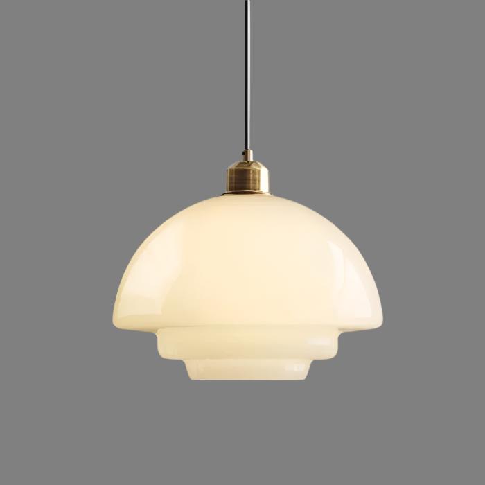 Závěsné svítidlo Astria Ivory Glass pro retro interiéry 50. let | Lersk