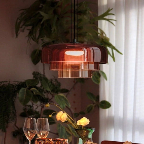 Lampa wisząca FjordLumen ze szkła Norweskie oświetlenie rzemieślnicze | Lersk