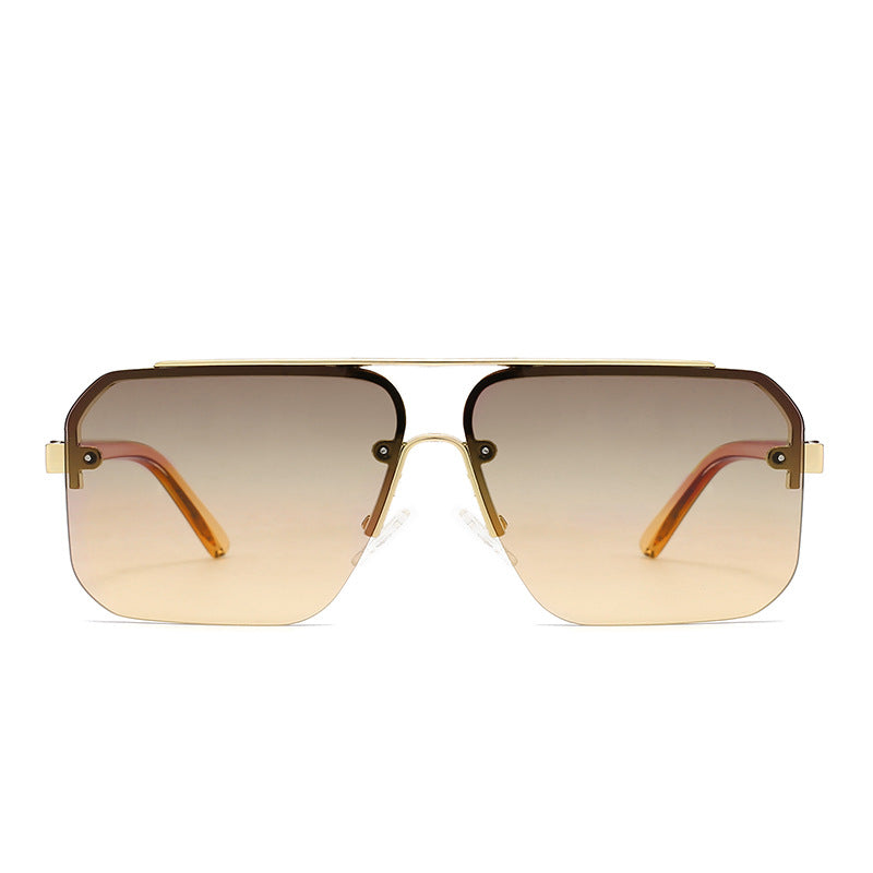 NovaVale Gradient Aviator Sunglasses Titanium Rimless UV400 | Lersk