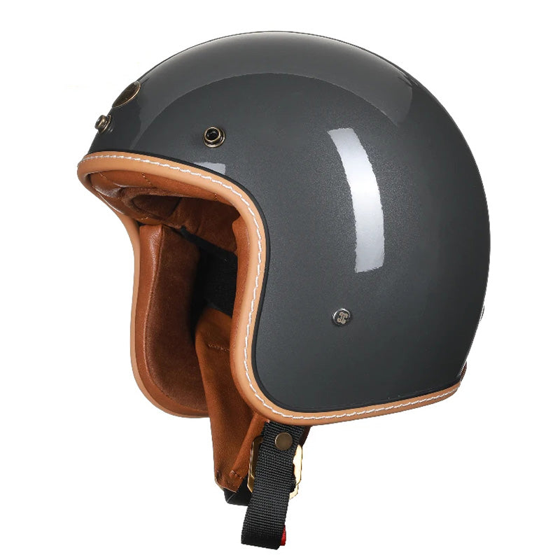 Low Profile Vintage Motorcycle Helmet For Riders DOT ECE | Lersk