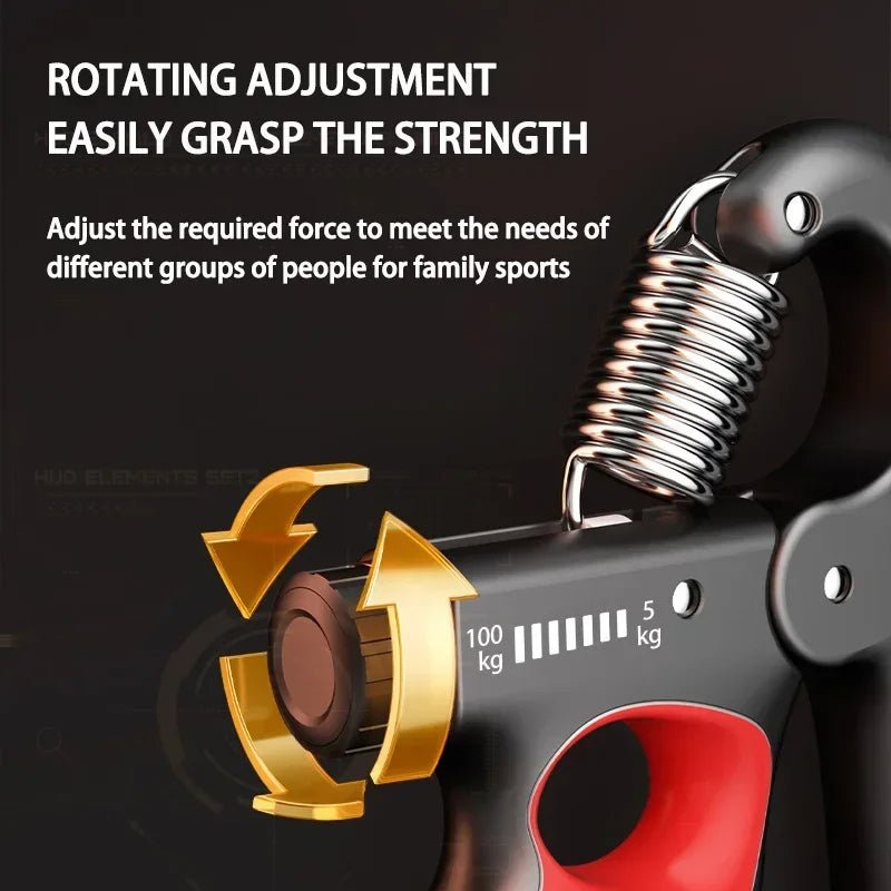 PulseGrip Pro Adjustable Hand Grip Strength Trainer 5 To 100 Kg For Gym | Lersk