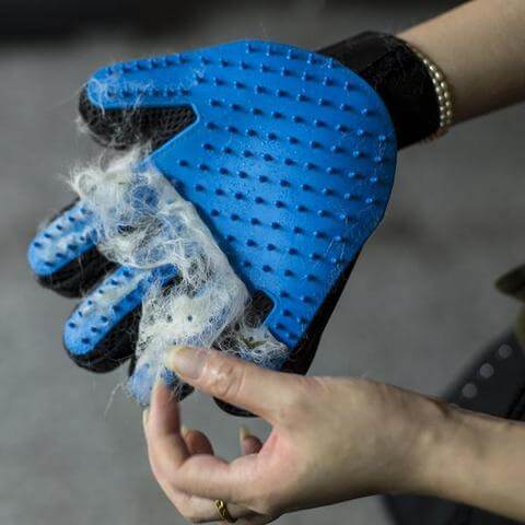 PawsEase Plush Coat Glove Brush for Pets Gentle Brushing | Lersk