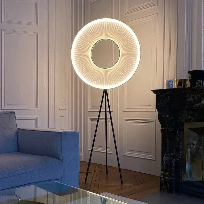 HaloSphere Floor Lamp Modern Minimalist Ambient Lighting | Lersk