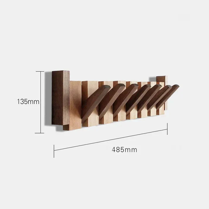 Talvero | Wooden Piano Coat Rack Wall Hook For Coats And Accessories | Lersk