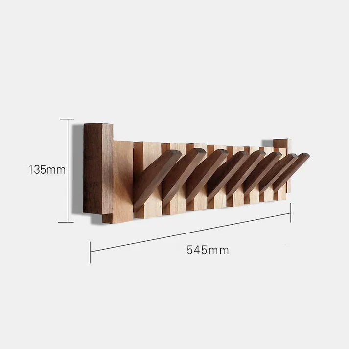 Talvero | Wooden Piano Coat Rack Wall Hook For Coats And Accessories | Lersk