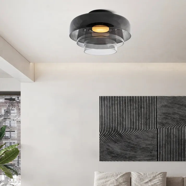Lumenweave Nordic Ceiling Light With Handcrafted Glass Shade | Lersk