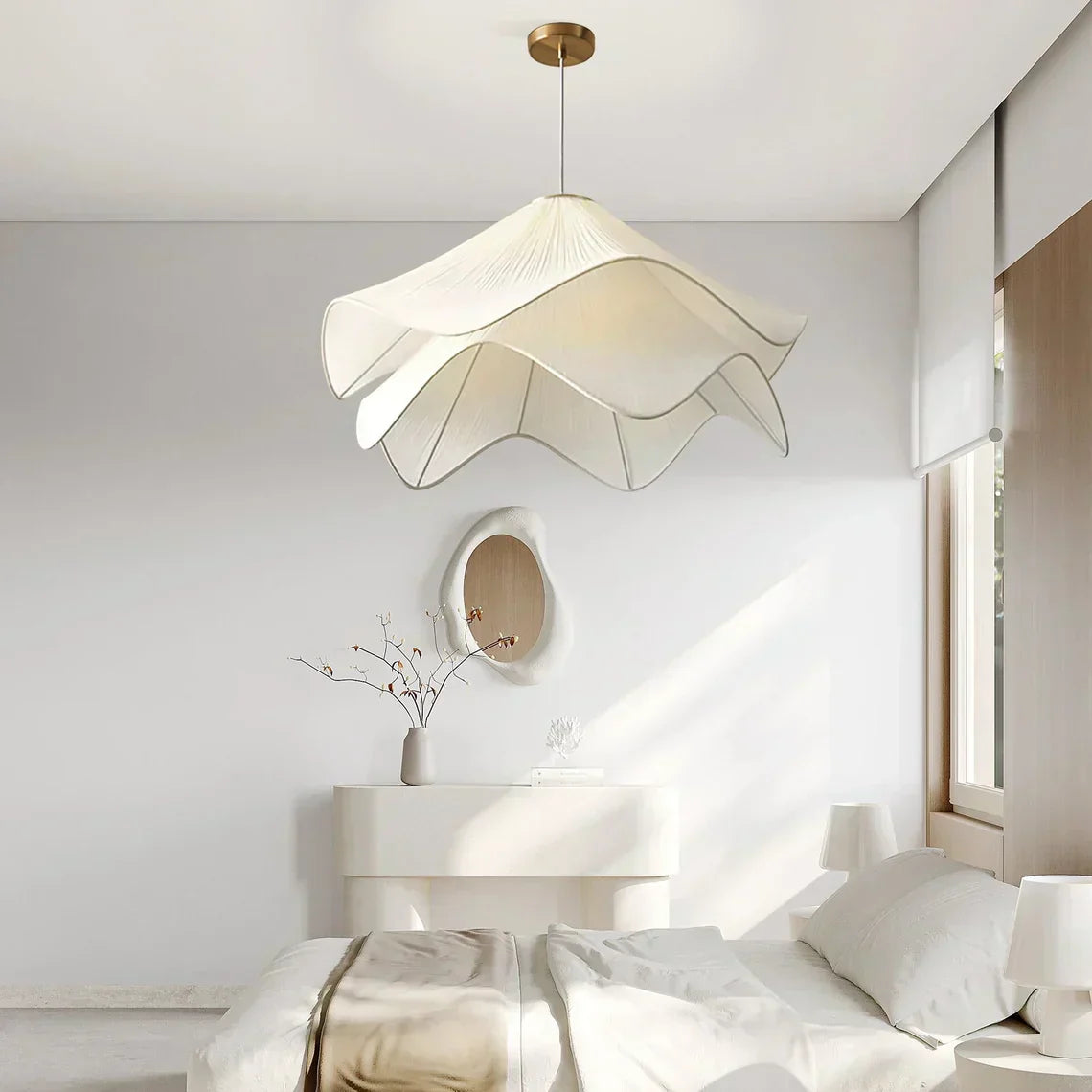 Fleurine French-Style Fabric Floral Chandelier | Lersk