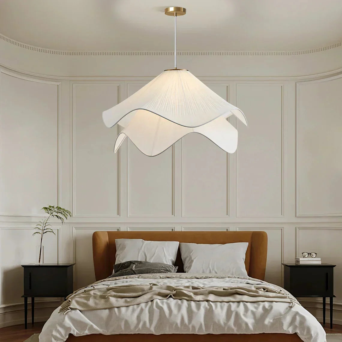 Fleurine French-Style Fabric Floral Chandelier | Lersk
