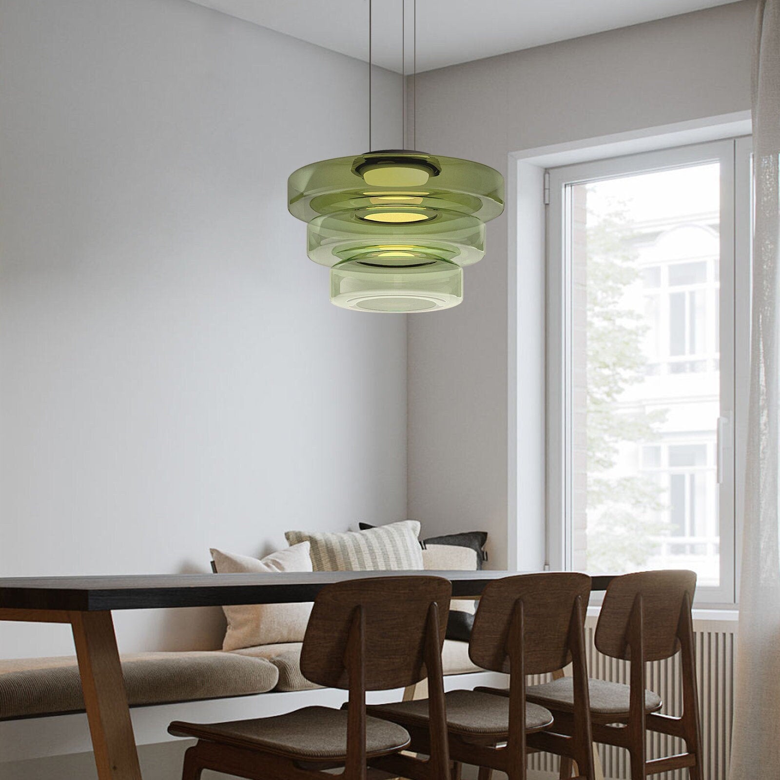 Glaspendel Bauhaus-stil Måne Design Til Køkkener | Lersk