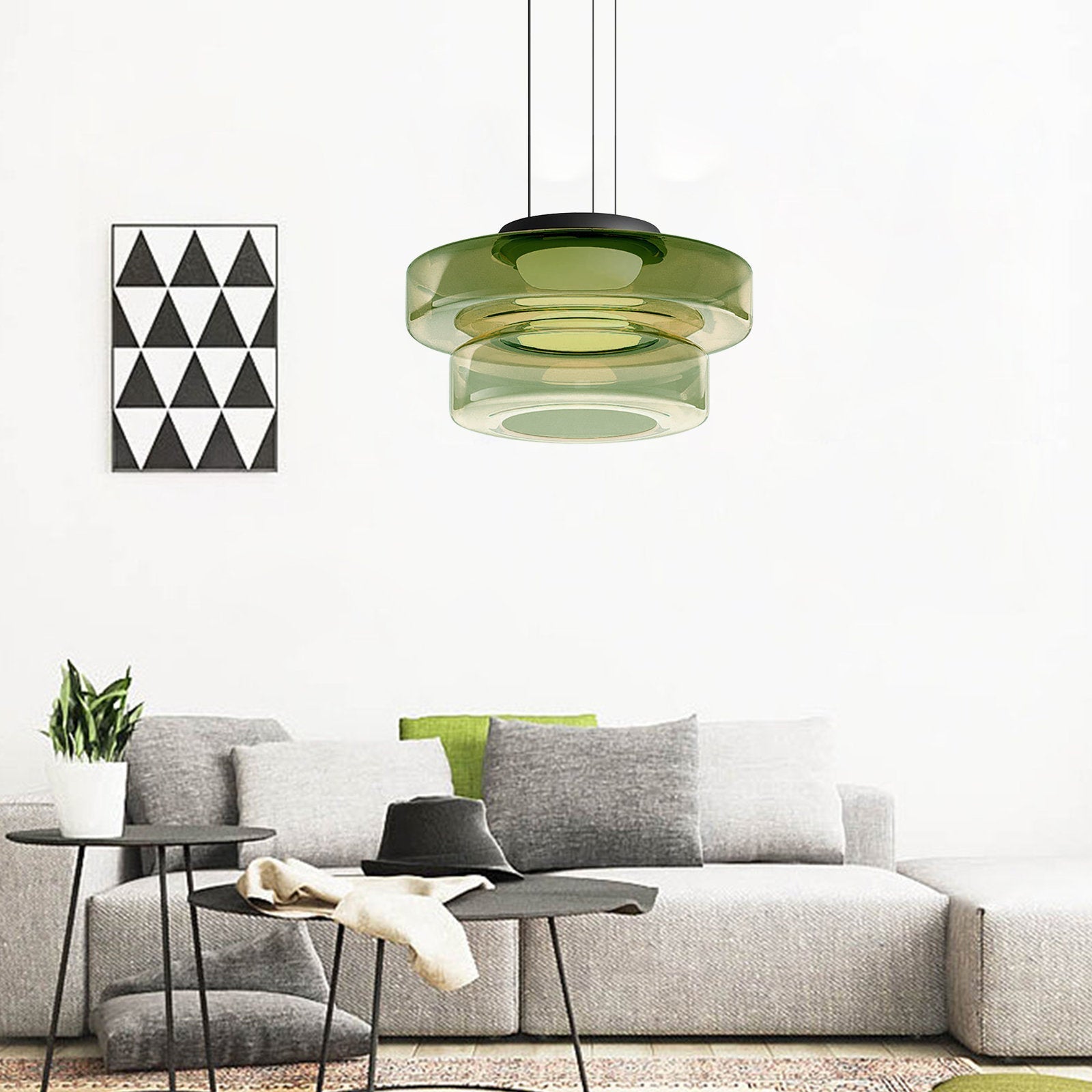 Asteron glaspendel i Bauhaus-stil loftlampe | Lersk