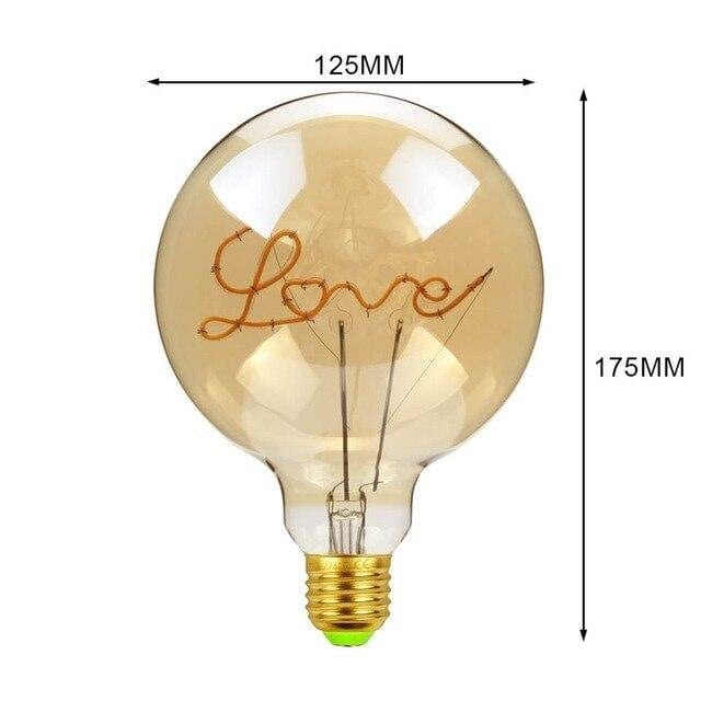 Lumenra | Große LED Edison-Glühbirne mit Holzfassung, Vintage-Industrie-Stil | Lersk
