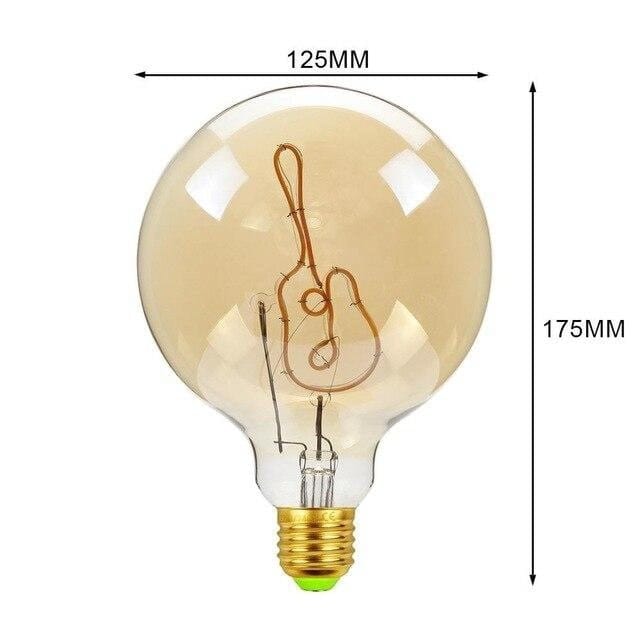 Lumenra | Große LED Edison-Glühbirne mit Holzfassung, Vintage-Industrie-Stil | Lersk