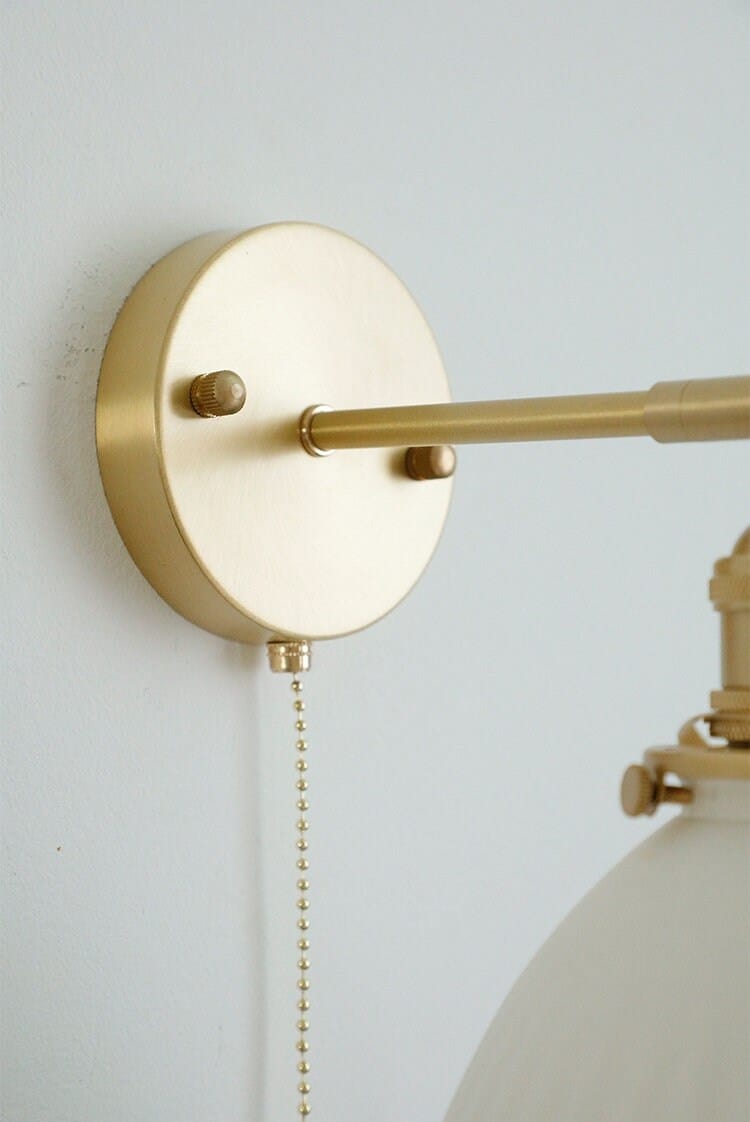 Handmade Ceramic Wall Sconce in Pleated Cup Design, Bulb Included | Lersk