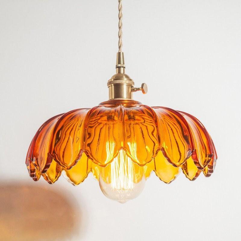 Aurelia Glass Bloom Pendant Light with Bulb Included | Lersk
