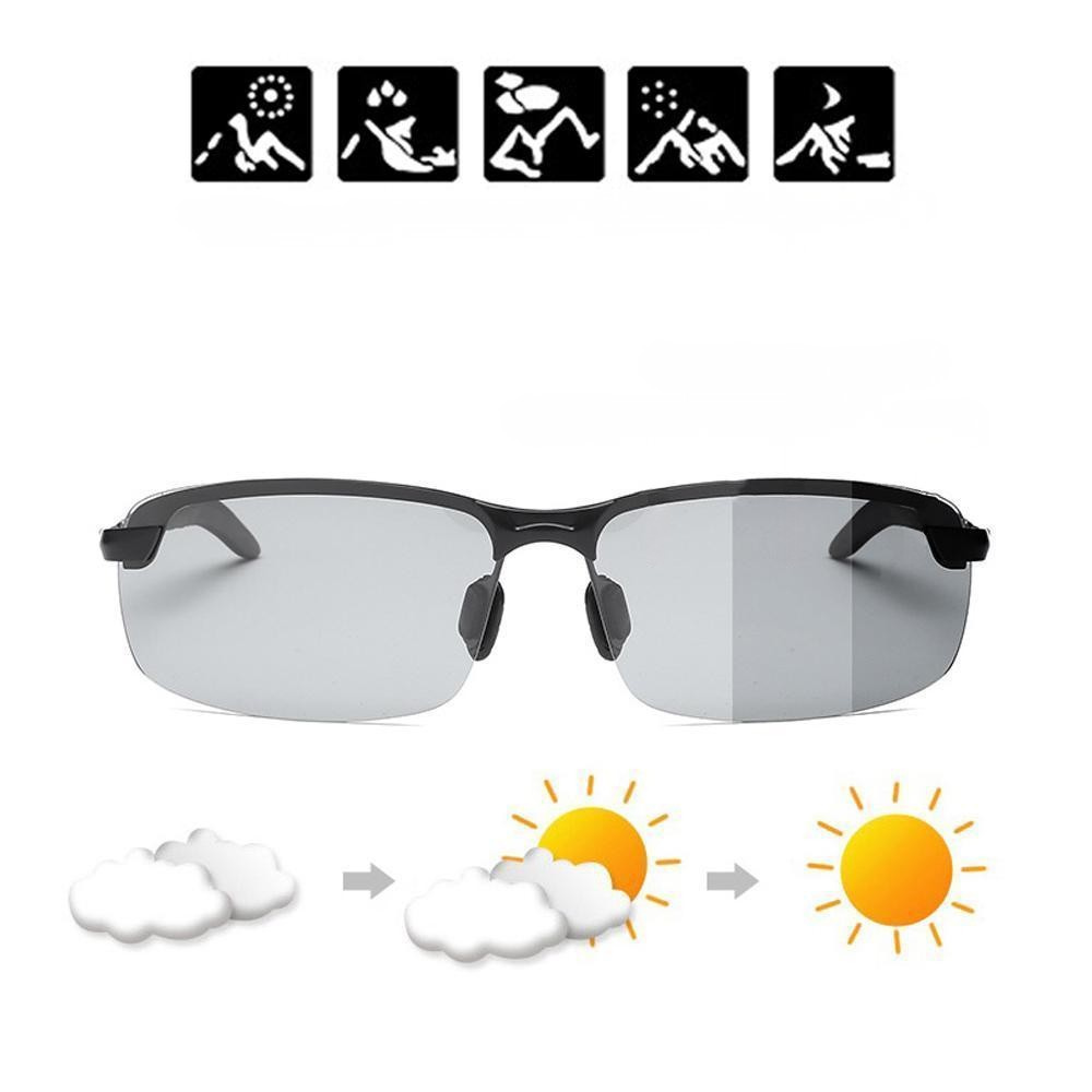 Polarized Photochromic Sports Sunglasses With Light-Adaptive Lenses For Outdoor Use | Lersk
