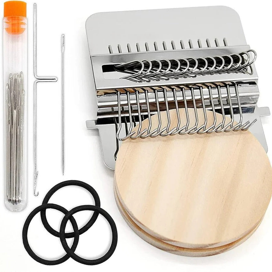 Weaving Tool Set for Fabric Repair and Decorative Mending, Home and Travel Loom Kit | Lersk