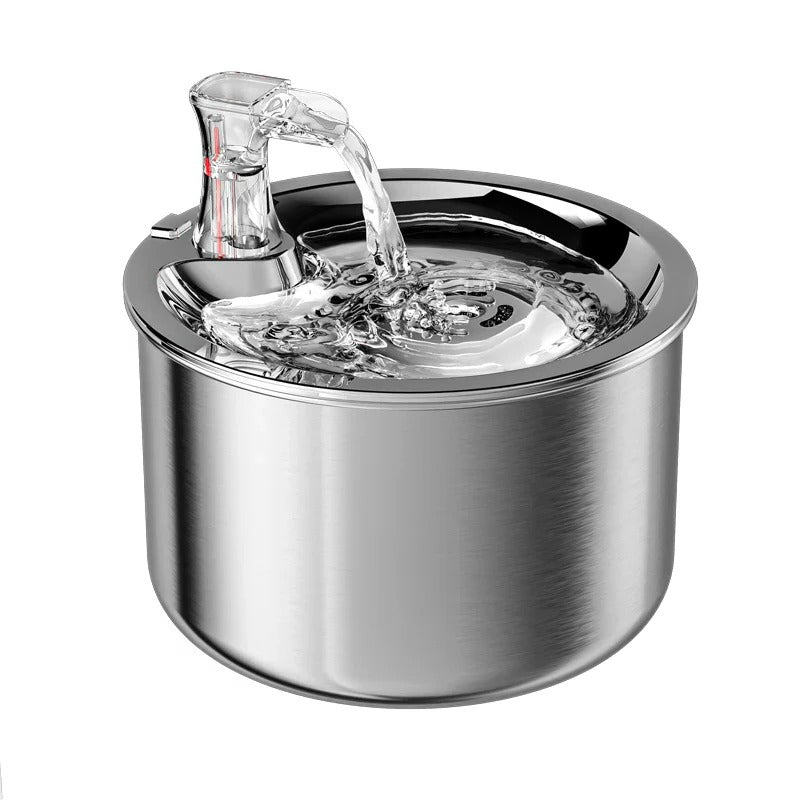 PurrFlow Smart Cat Water Fountain Stainless Steel With Filter And Auto Sensor For Cats | Lersk