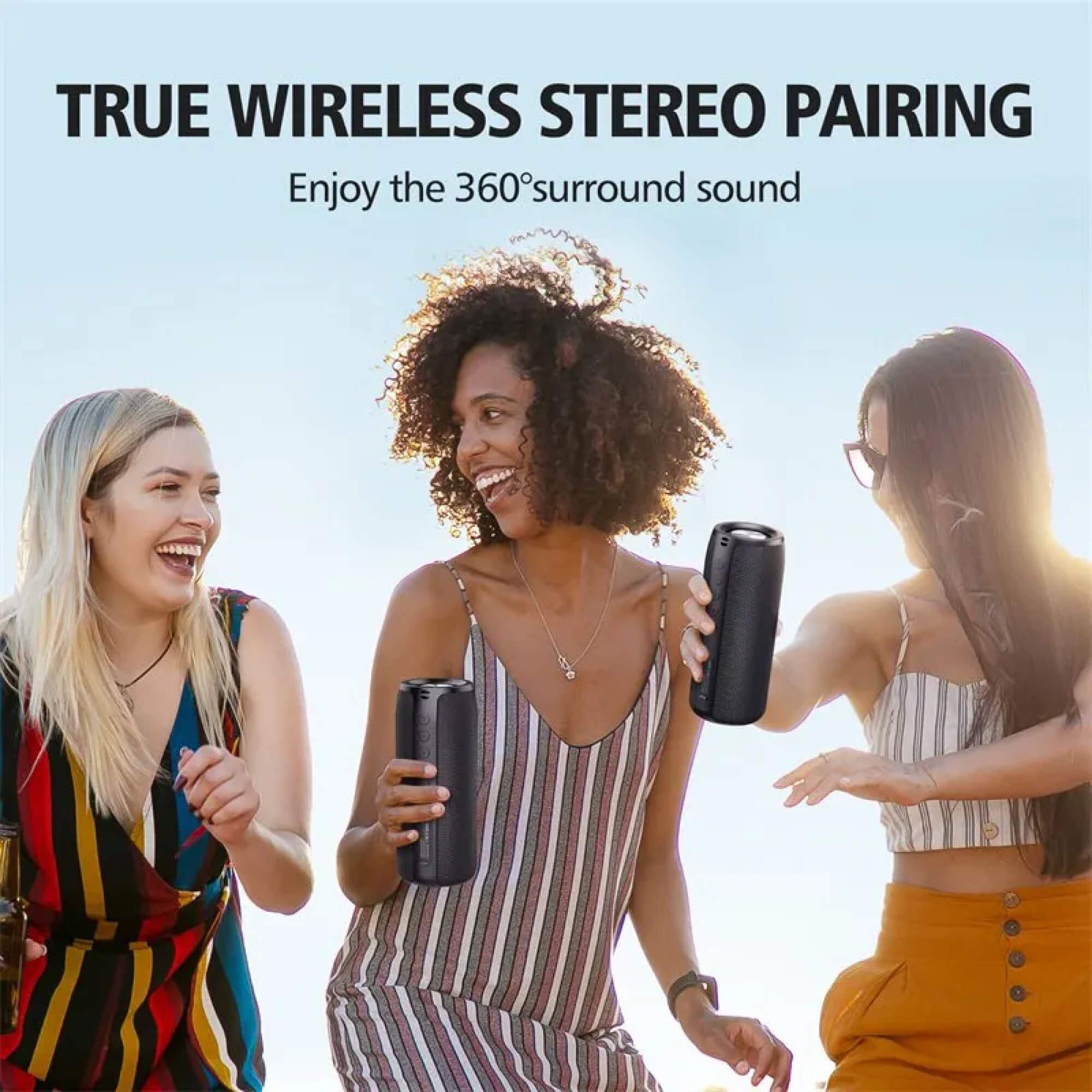 Rivaro Kompakter Wasserdichter Bluetooth-Lautsprecher für Reisen | Lersk