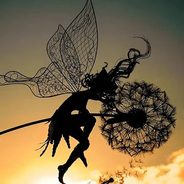 Fairy Steel Garden Sculptures For Outdoor Decor And Patio Or Indoor Corner Accents | Lersk