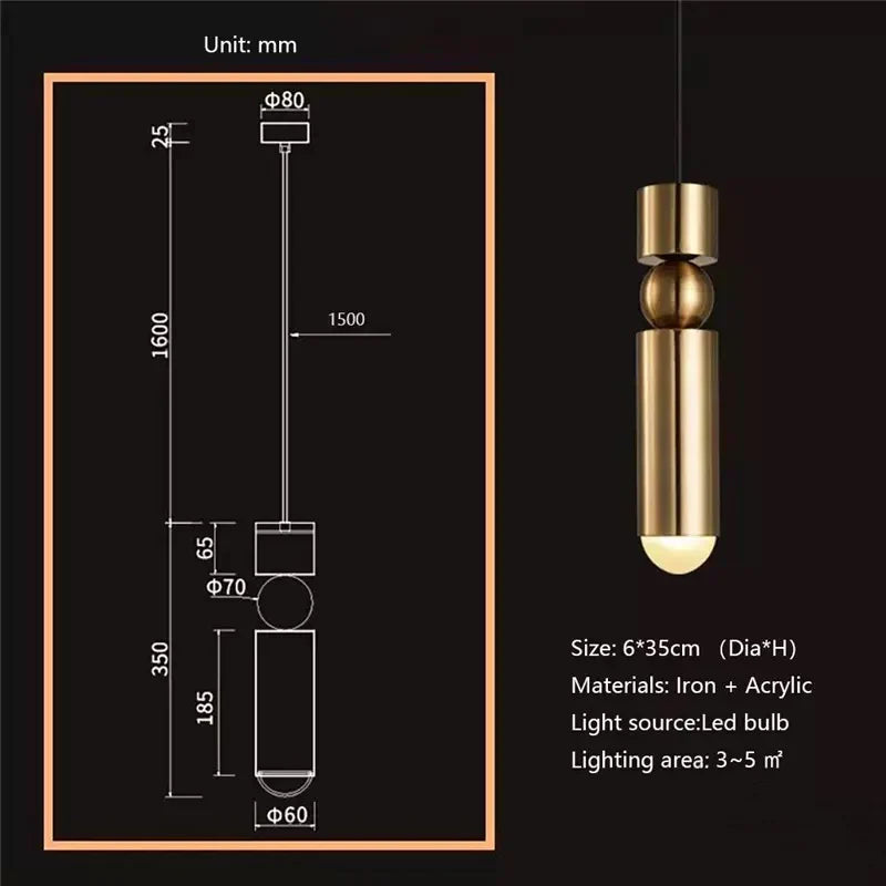 Gilded Bullet Lights | Lersk