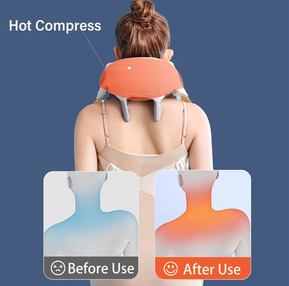 ThermaEase Wireless Neck And Back Massager With Heat | Lersk