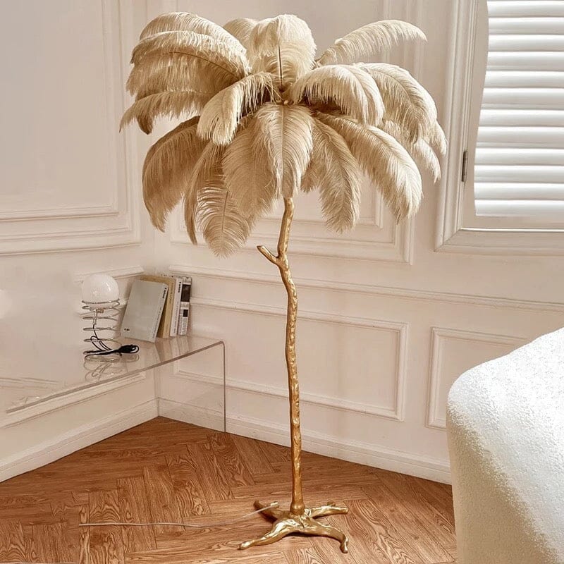 Lunara Feather Effect Floor Lamp | Lersk