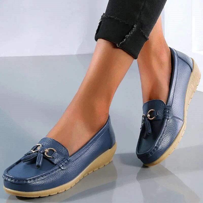 Aurelia Orthopädische Leder-Slipper für täglichen Komfort | Lersk