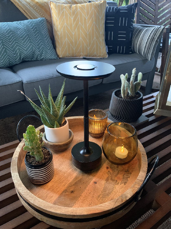 Rechargeable Cordless LED Table Lamp With Touch Dimmer And Modern Metal Design | Lersk