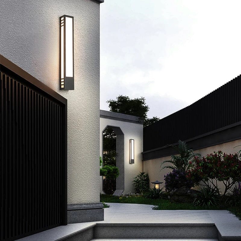 Solara zewnętrzna lampa ścienna LED | Lersk