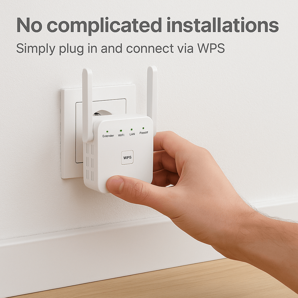 Extensor WiFi AeroLink Dual-Band 5G para Casa e Jardim | Lersk