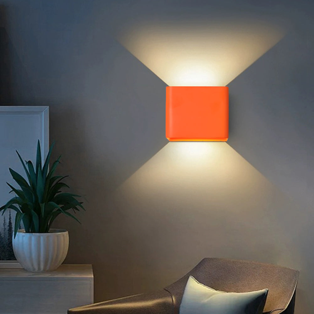 Lampada da parete quadrata moderna Orr per camera da letto Illuminazione elegante | Lersk