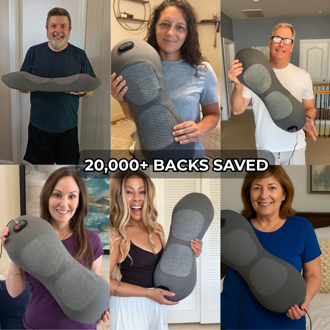 LuminaBack 3-in-1 Heated Vibration Massager For Sciatica | Lersk