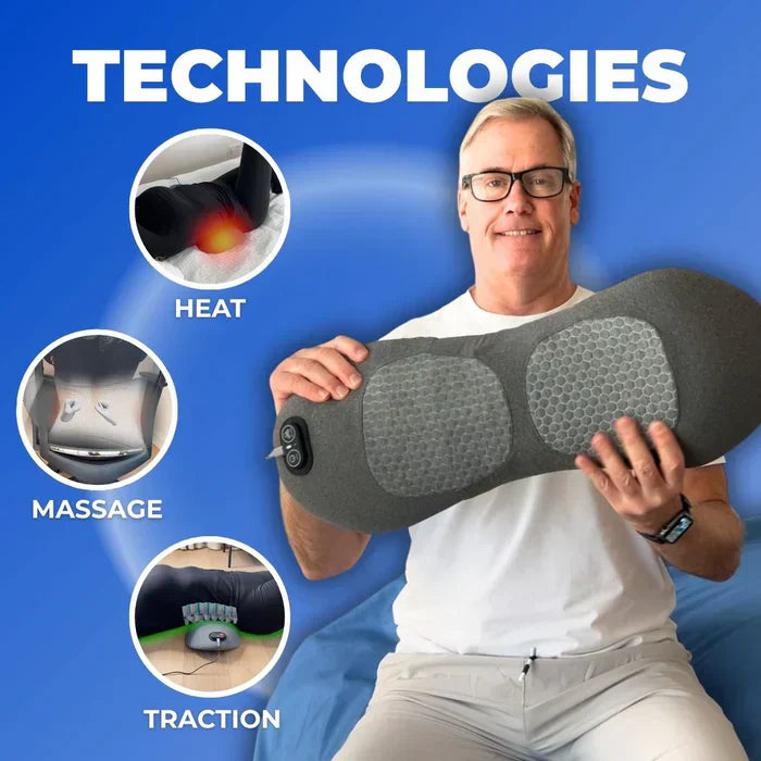 LuminaBack 3-in-1 Heated Vibration Massager For Sciatica | Lersk