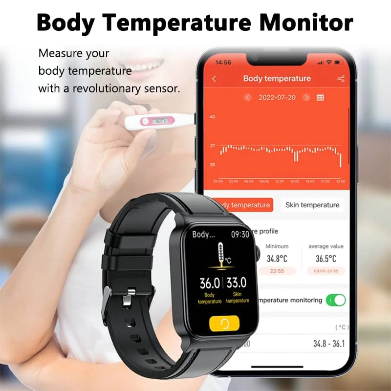 NovaPulse All-in-One-Uhr mit EKG- und Glukoseüberwachung | Lersk