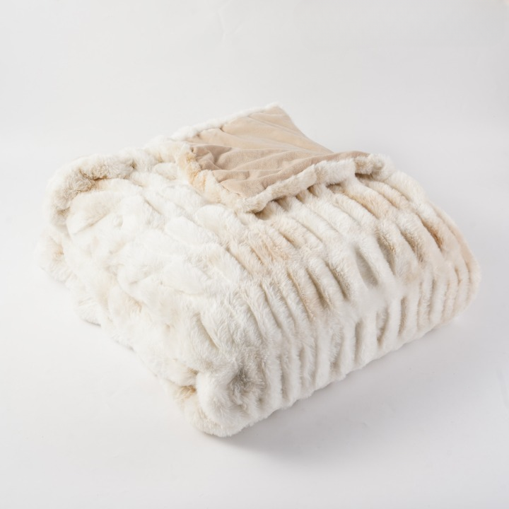 Plush Faux Rabbit Fur Throw | Lersk