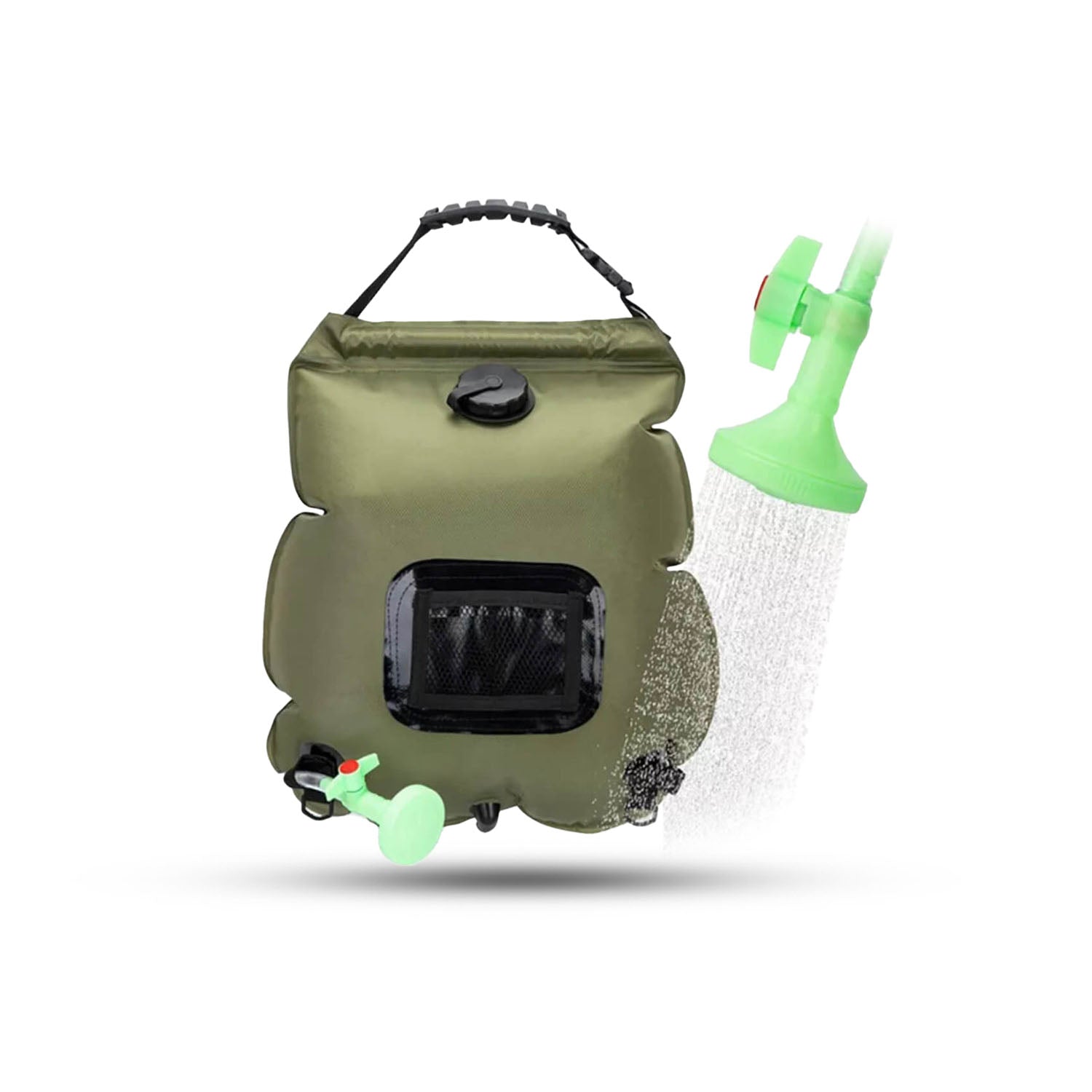 Solar Shower Bag For Backpackers With Removable Hose And Hot On Off Switch | Lersk