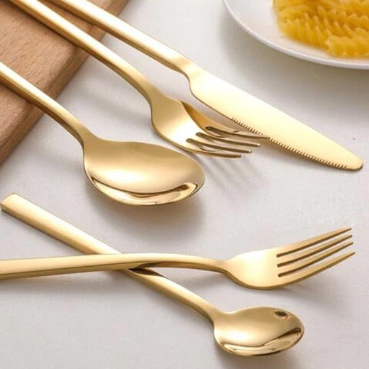 Arya 30-Piece Flatware Set For Modern Homes Rustproof | Lersk