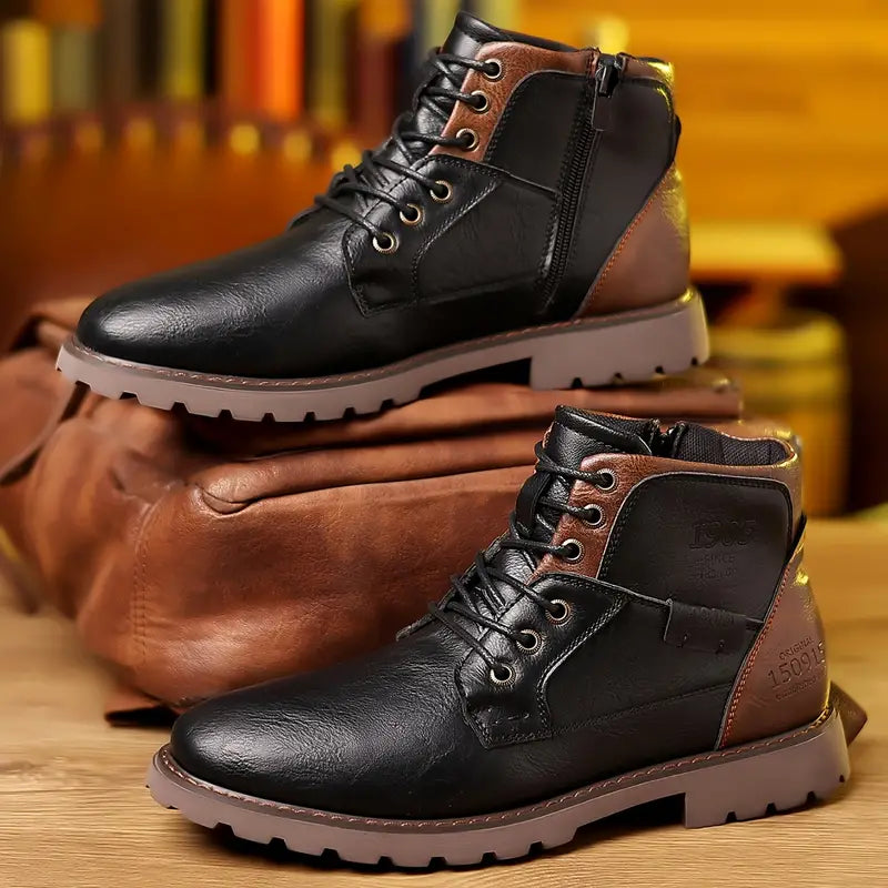 Aurelix | Botas de cuero con cremallera | Lersk