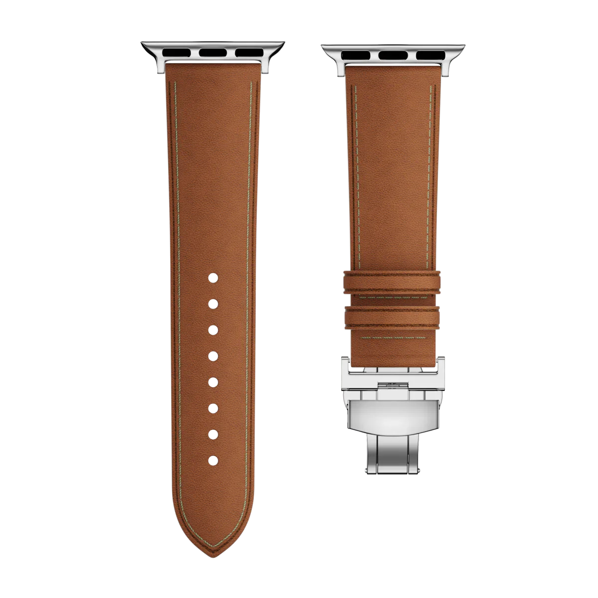 Avelon | Leather Butterfly Clasp Band for Apple Watch | Lersk