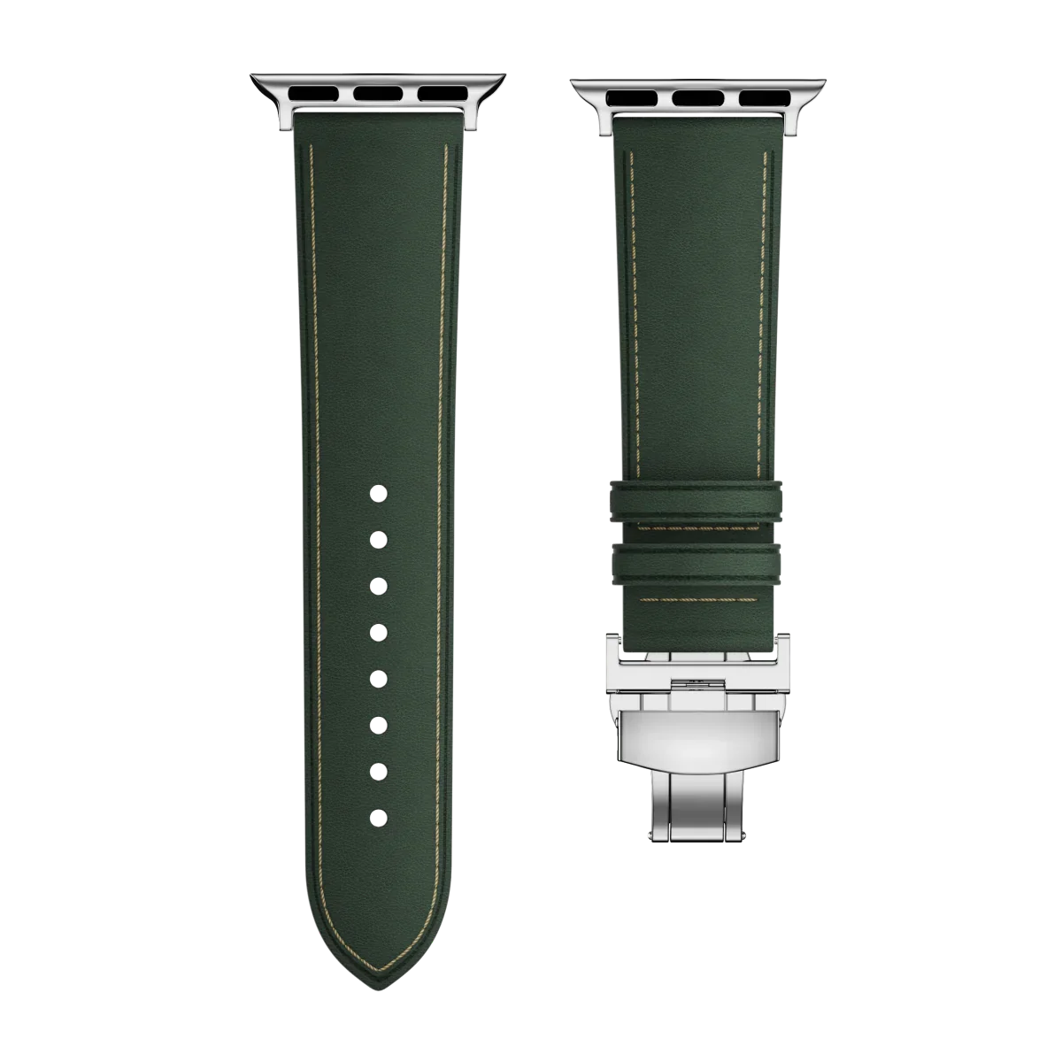 Avelon | Leather Butterfly Clasp Band for Apple Watch | Lersk
