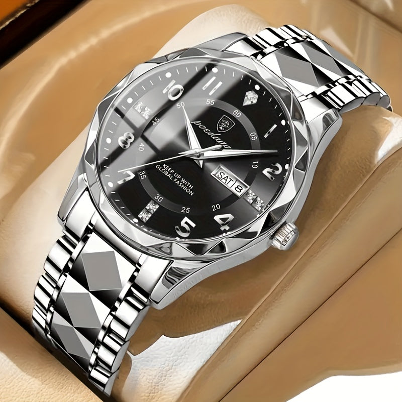 Montre multisport en titane Kentro pour homme avec chronographe hybride quartz numérique | Lersk