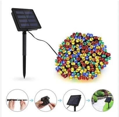 Solara 300 LED solární světýlka teplá bílá zahradní dekorace | Lersk