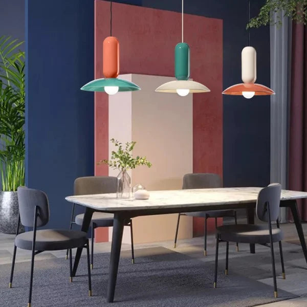 Lampada a sospensione ispirata ai macaron solari per cucina e sala da pranzo | Lersk