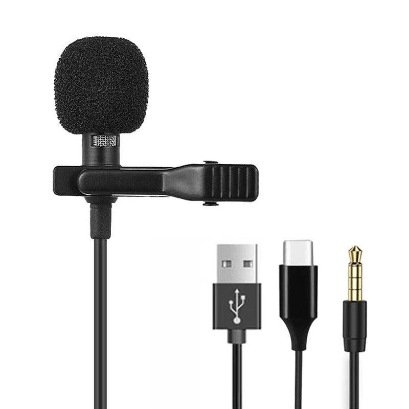 Caliden Mini drátový mikrofon 3,5mm/USB pro notebooky a hovory | Lersk